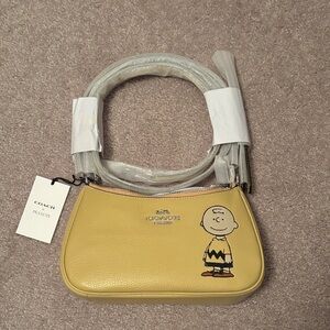 Coach Yellow Peanuts Crossbody Bag NWT